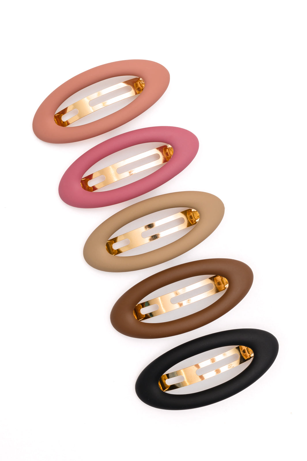 Jumbo Oval Hair Clips Set of 5 Accessories   