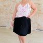 Just a Flirt Pleated Skirt in Black Womens Bottoms   