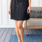 Just a Flirt Pleated Skirt in Black Womens Bottoms   