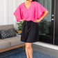 Just a Flirt Pleated Skirt in Black Womens Bottoms   