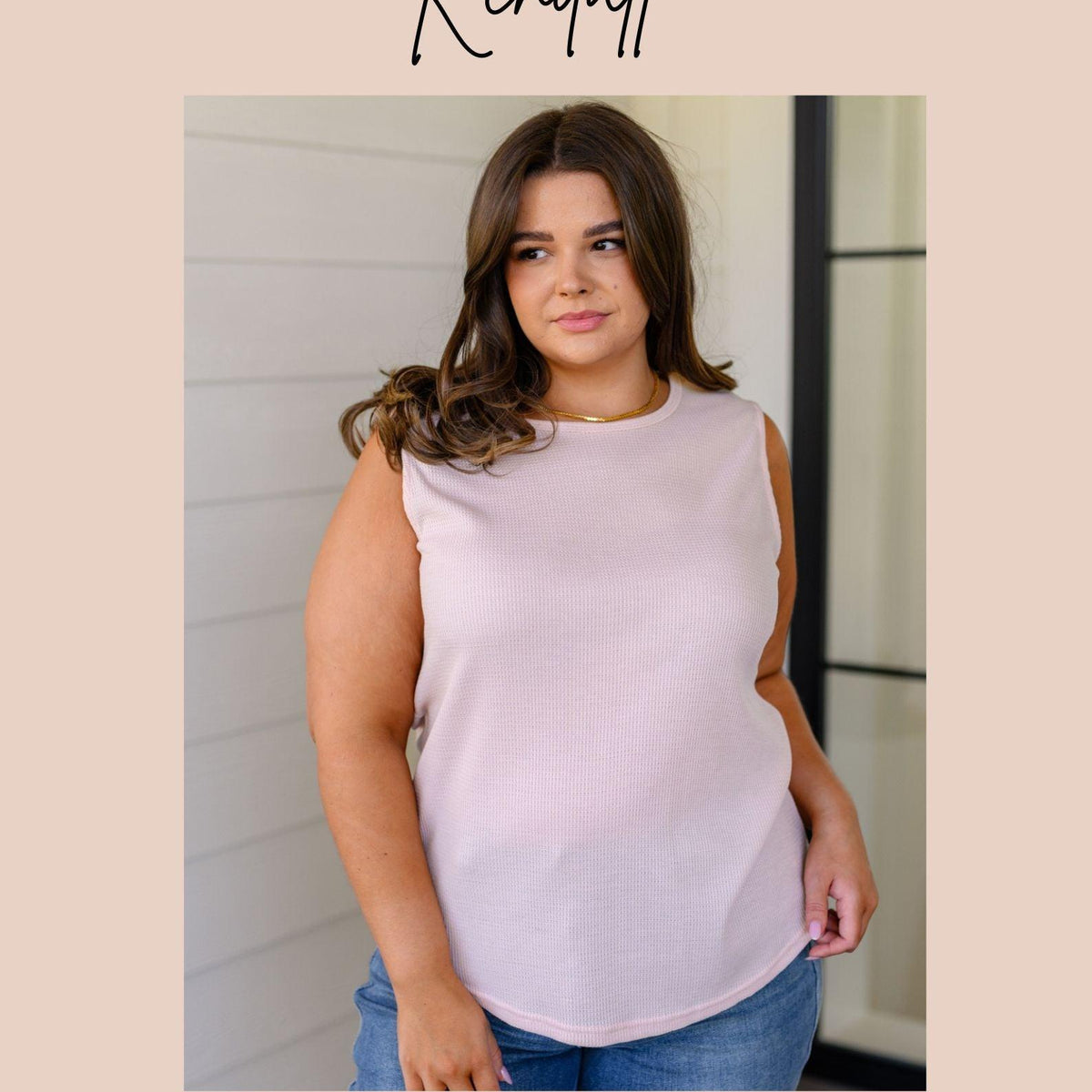 Mocha Petals V-Neck Top - Three Mad Hatters Mercantile 