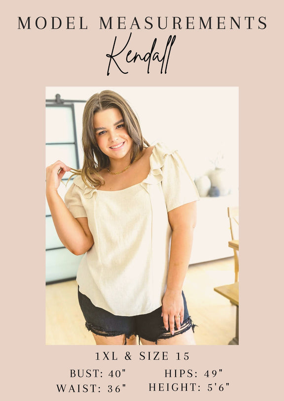 Everyday Scoop Neck Short Sleeve Top in White Tops   