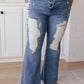 Judy Blue-Kiana High Rise Destroy Flare Denim   