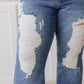 Judy Blue-Kiana High Rise Destroy Flare Denim   