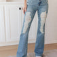 Judy Blue-Kiana High Rise Destroy Flare Denim   