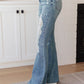 Judy Blue-Kiana High Rise Destroy Flare Denim   