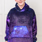 Kids Oversized Hoodie Blanket in Starry Sky Layers