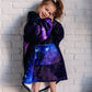 Kids Oversized Hoodie Blanket in Starry Sky Layers