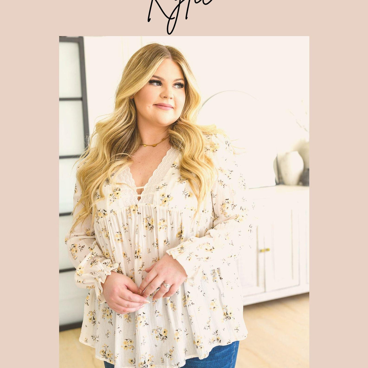 Never Have I Ever Button Down Blouse in Champagne - Three Mad Hatters Mercantile 