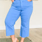 Judy Blue-Lisa High Rise Control Top Wide Leg Crop Jeans Denim   