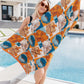 Luxury Beach Towel in Block Floral Home & Decor   