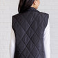 Layering Queen Quilted Puffer Vest in Black Layers   