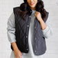 Layering Queen Quilted Puffer Vest in Black Layers   