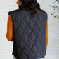 Layering Queen Quilted Puffer Vest in Black Layers   