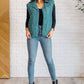 Layering Queen Quilted Puffer Vest in Hunter Green Layers   