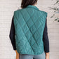 Layering Queen Quilted Puffer Vest in Hunter Green Layers   