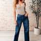 Leila High Rise Cargo Straight Jeans Straight Leg Jeans   