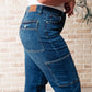 Leila High Rise Cargo Straight Jeans Straight Leg Jeans   