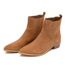 Leonor Suede Ankle Boot in Tan
