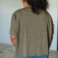 Less Than Stressed Asymmetrical Distressed Top Womens Tops   