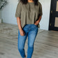 Less Than Stressed Asymmetrical Distressed Top Womens Tops   