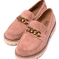 Literally Loafers in Blush Faux Suede Womens   