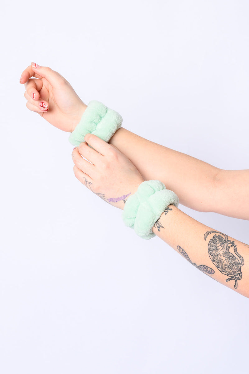 Lost in the Moment Headband and Wristband Set in Green Health & Beauty   