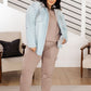 Lounge A Lot Cut Off Sweatshirt in Mocha Athleisure   