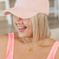 Lyla Sherpa Ball Cap in Pink Accessories   