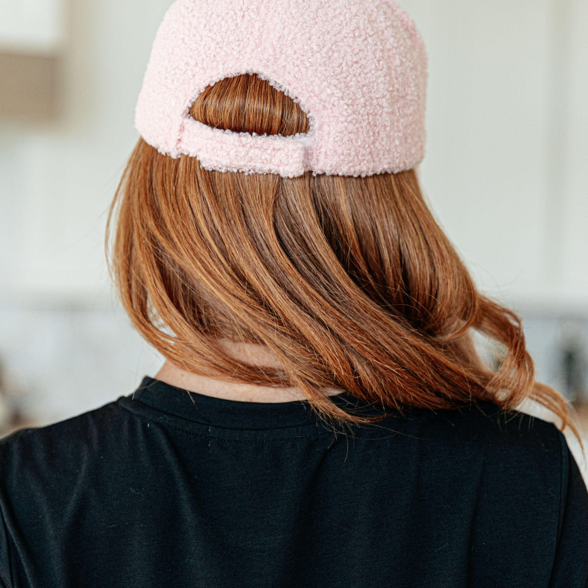 Lyla Sherpa Ball Cap in Pink - Three Mad Hatters Mercantile 