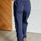 Lysa Satin Stripe Lounge Pants in Smoky Navy womens pants   