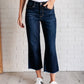 Madeline High Rise Cropped Wide Leg Jeans Womens Cropped Wide Leg Jeans   