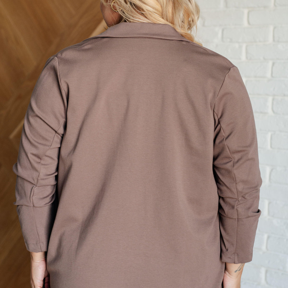 Magic 3/4 Blazer in Dark Mocha - Three Mad Hatters Mercantile 