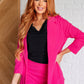 Magic 3/4 Blazer in Hot Pink Layers   