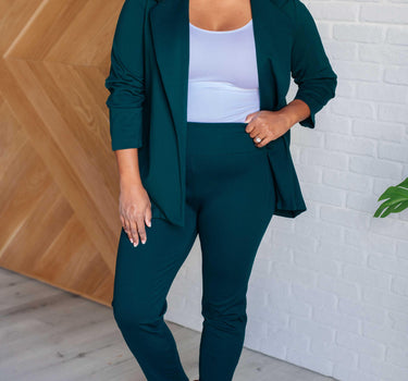 Magic Ankle Crop Skinny Pants in Hunter Green