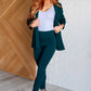 Magic 3/4 Blazer in Hunter Green Layers   