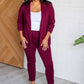 Magic 3/4 Blazer in Wine Layers   