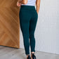 Magic Ankle Crop Skinny Pants in Hunter Green Bottoms   