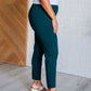 Magic Ankle Crop Skinny Pants in Hunter Green Bottoms   