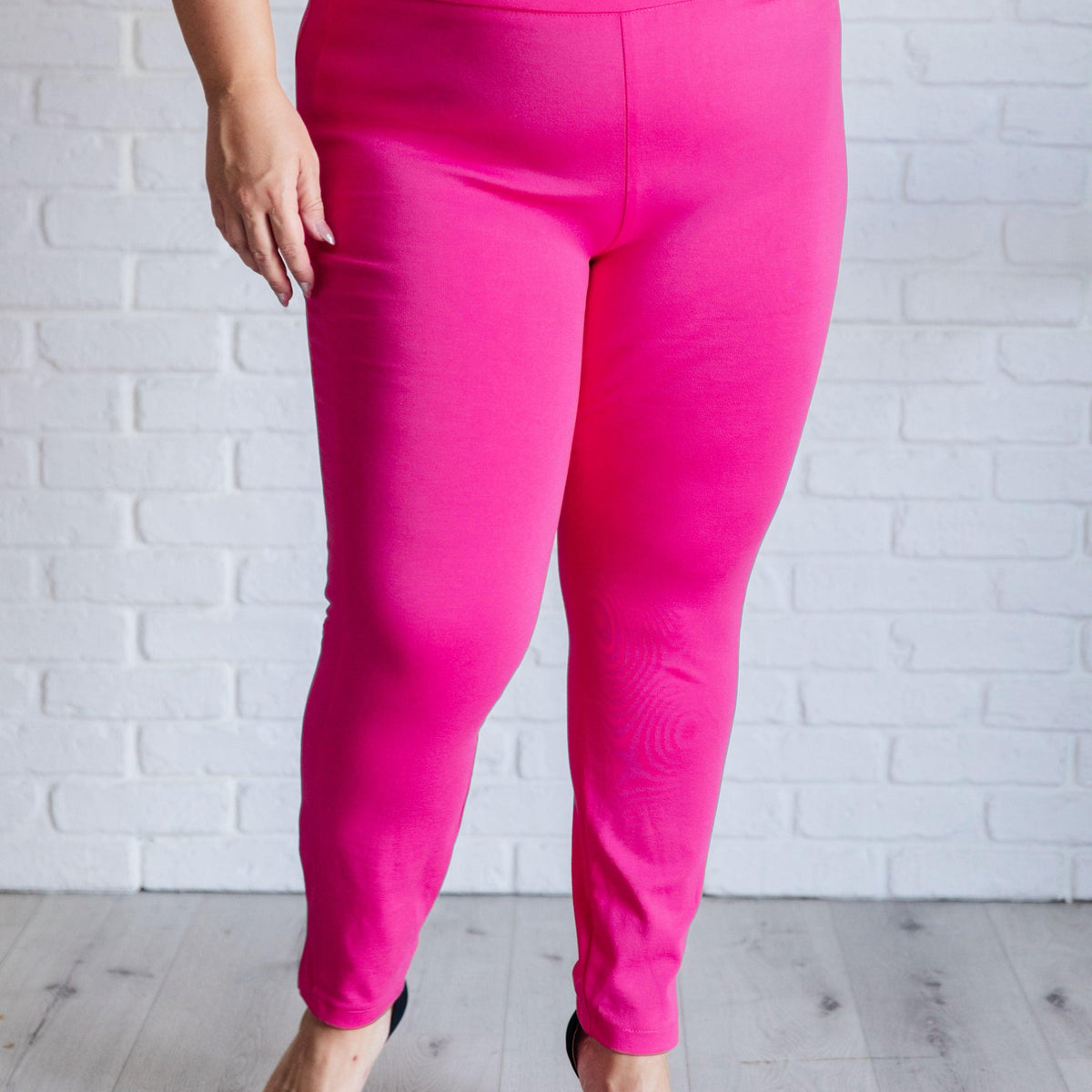 Magic Skinny 28" Pants in Hot Pink - Three Mad Hatters Mercantile 