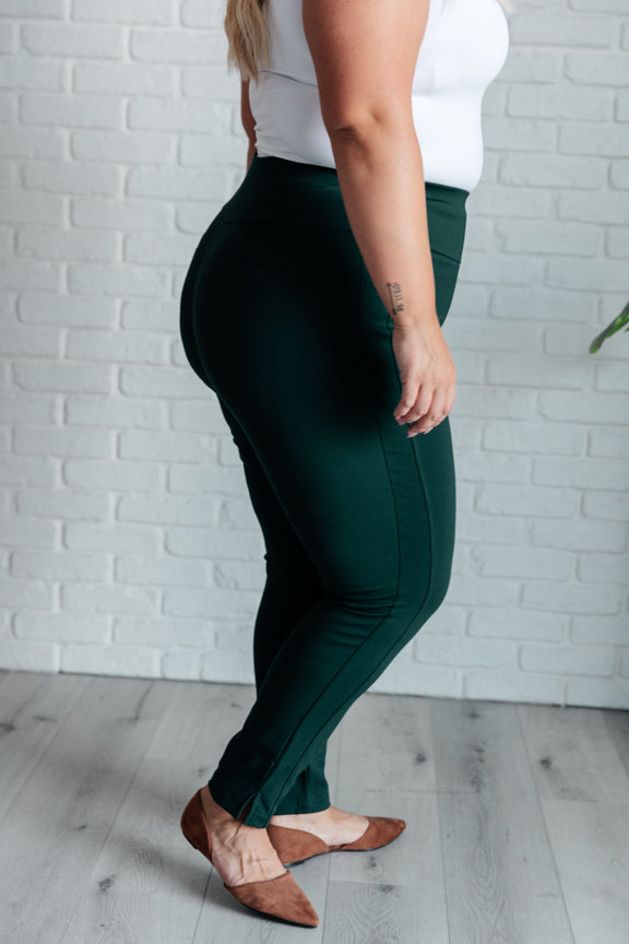 Magic Skinny 28" Pants in Hunter Green Womens Bottoms   