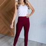 Magic Skinny 28" Pants in Wine