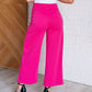 Magic Wide Leg Crop Pants in Hot Pink Bottoms   