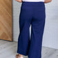 Magic Wide Leg Crop Pants in Navy Bottoms   