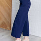 Magic Wide Leg Crop Pants in Navy Bottoms   