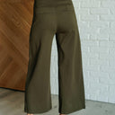 Magic Wide Leg Crop Pants in Olive