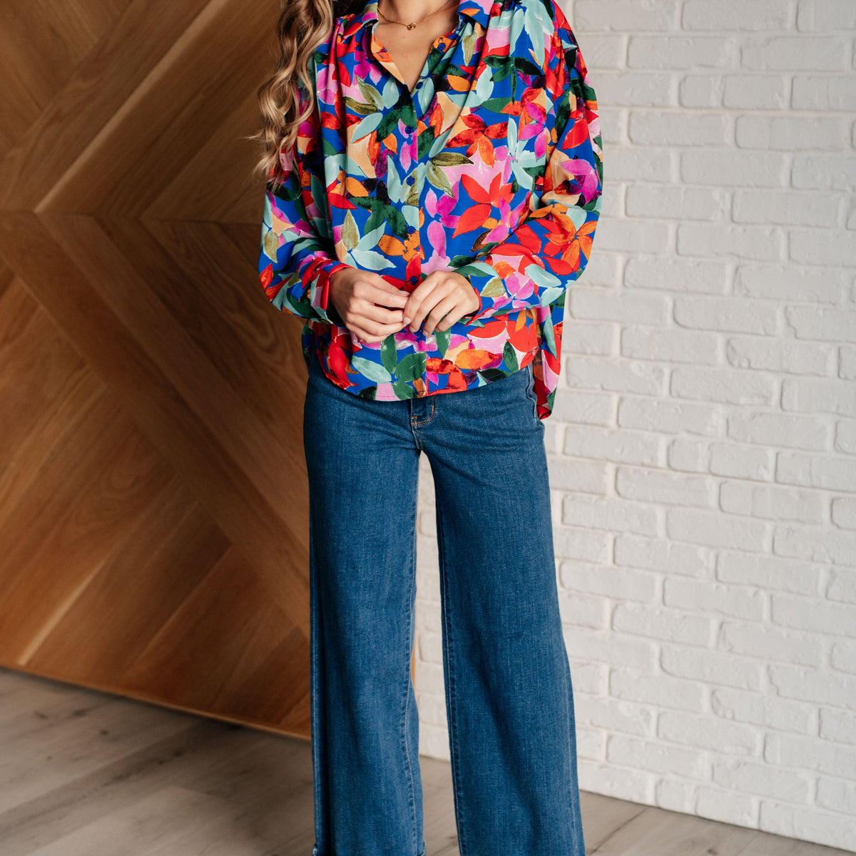 Make Like a Tree and Leaf Button Up Blouse - Three Mad Hatters Mercantile 