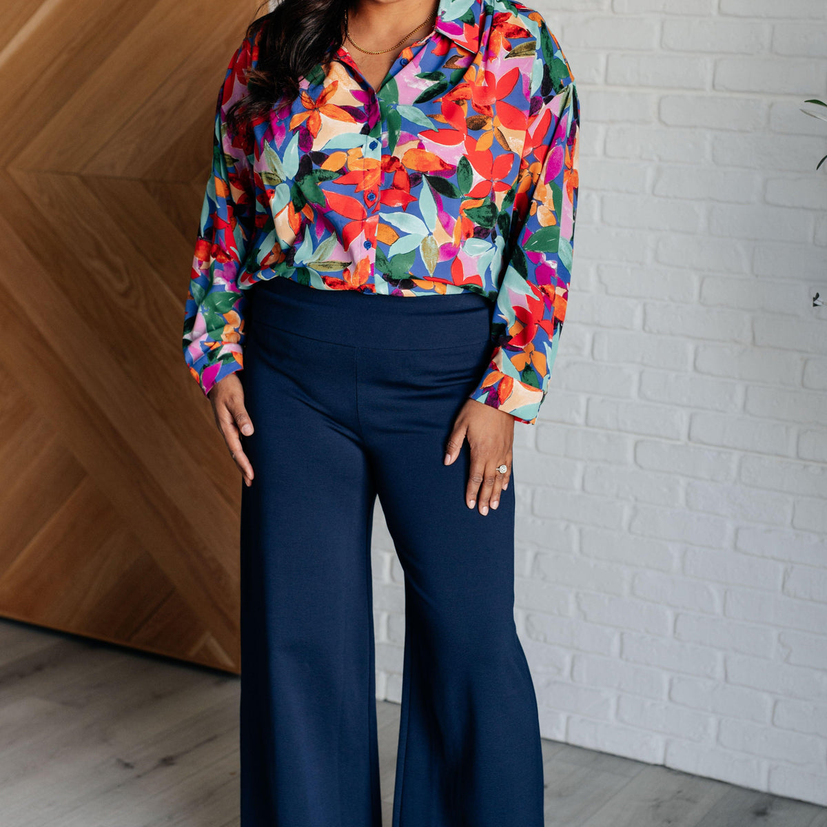 Make Like a Tree and Leaf Button Up Blouse - Three Mad Hatters Mercantile 