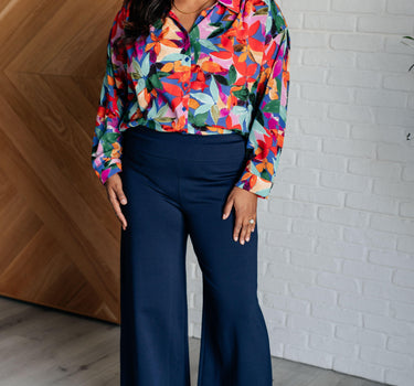 Make Like a Tree and Leaf Button Up Blouse