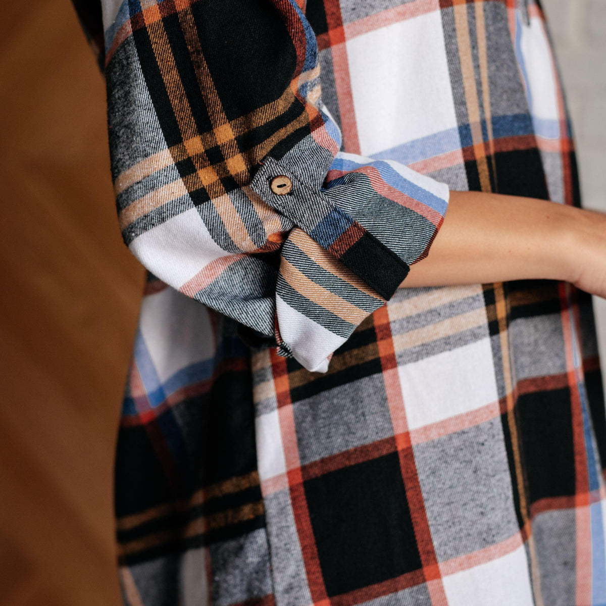 Make it Right Plaid Shirt Dress - Three Mad Hatters Mercantile 